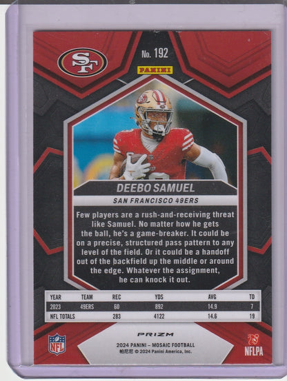 2024 Panini Mosaic Football - Deebo Samuel 'Pink Camo'