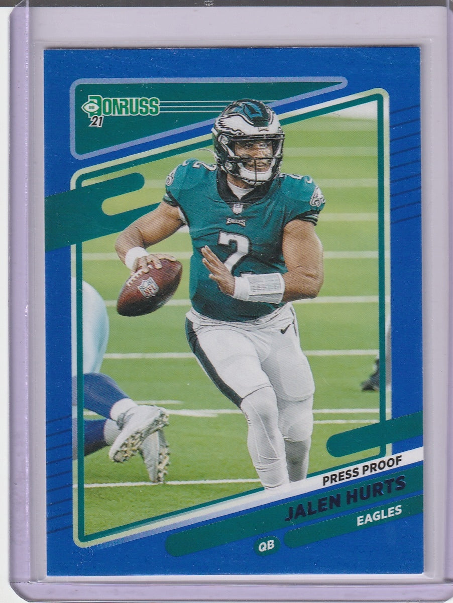 2021 Panini Donruss Football - Jalen Hurts 'Press Proof Blue'