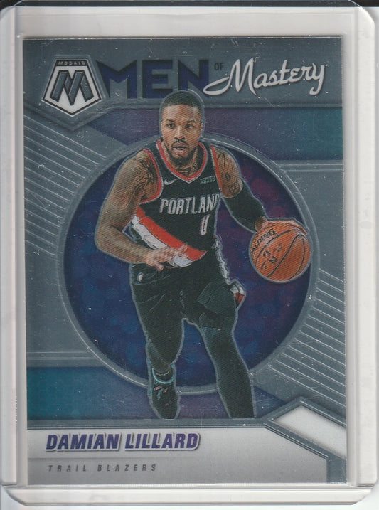 2020-21 Panini Mosaic Basketball - Damian Lillard 'Men of Mastery'