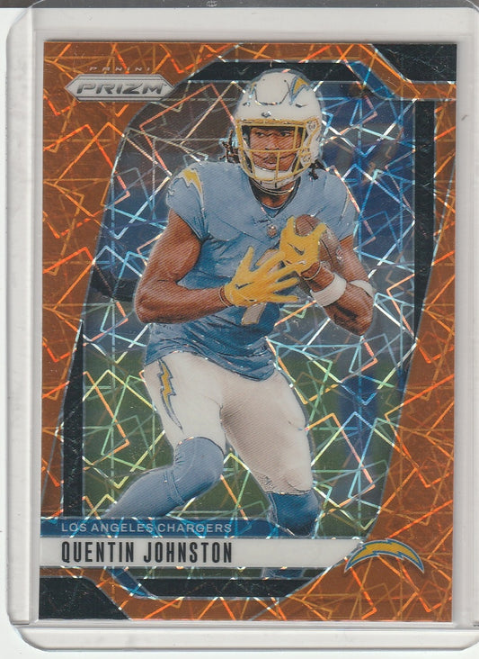 2024 Panini Prizm Football - Quentin Johnston 'Orange Laser'