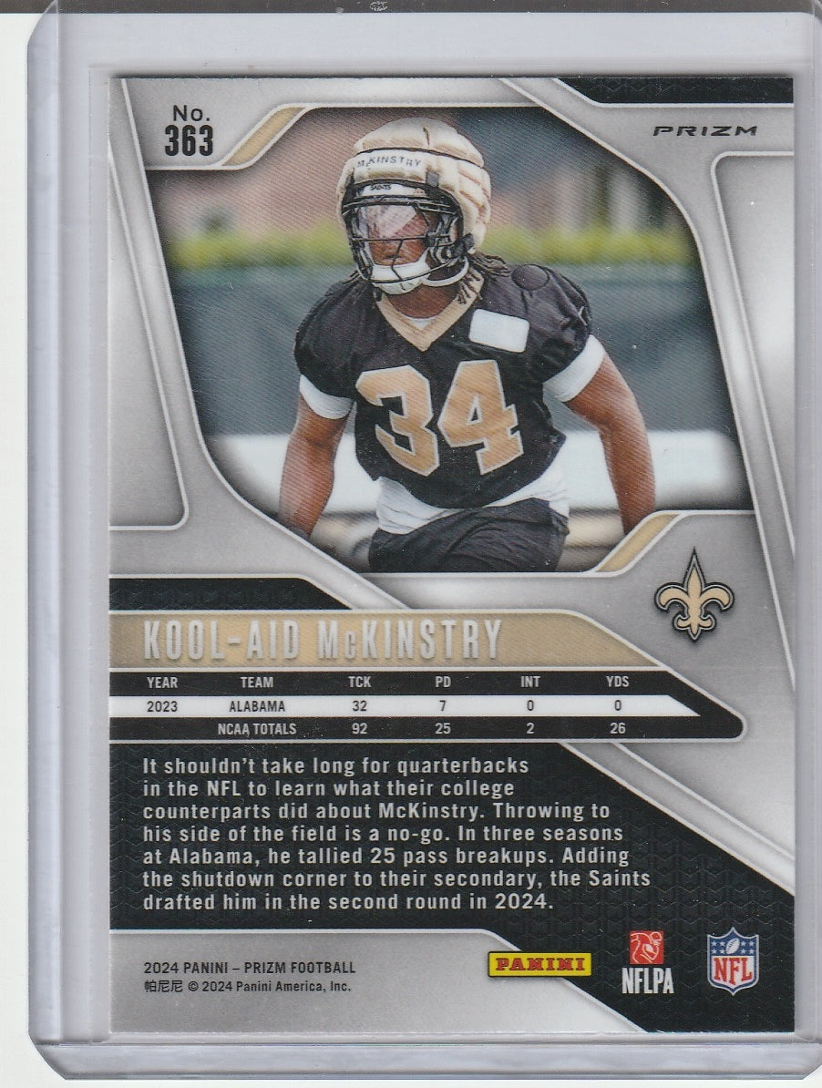 2024 Panini Prizm Football - Kool-Aid McKinsrty 'Orange Laser'