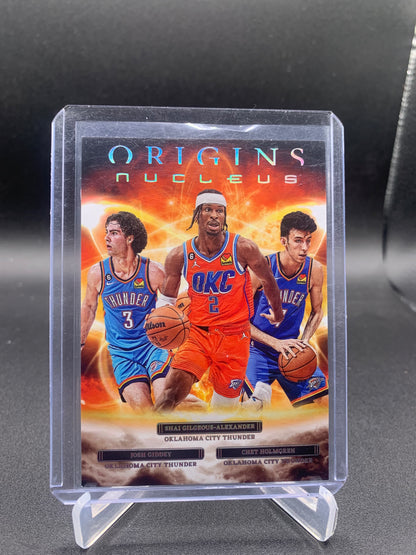 2022-23 Panini Origins Basketball - Shai Gilgeous-Alexander, Josh Giddey, Chet Holmgren ‘Nucleus’