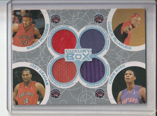 2005-06 Topps Luxury Box Basketball - Bosh/Peterson/Villanueva/Graham 'Quad Relic' /193