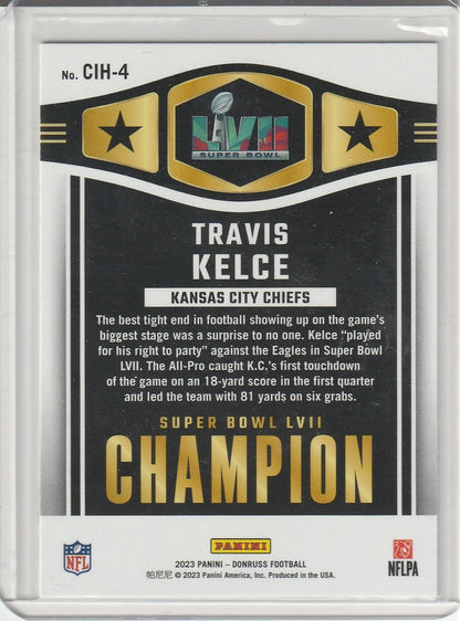 2023 Panini Donruss Football - Travis Kelce 'Champ is Here'