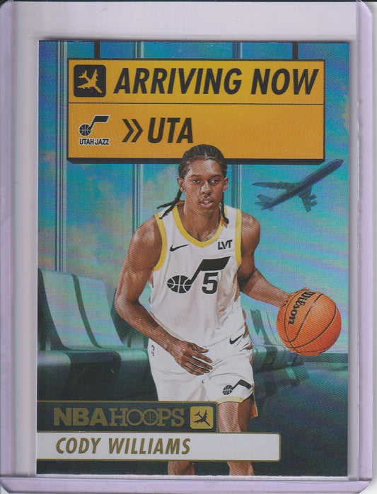 2024-25 Panini Hoops Basketball - Cody Williams 'Arriving Now' Holo