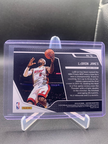 2019-20 Panini Certified Basketball - LeBron James ‘Raise the Banner’ Holo