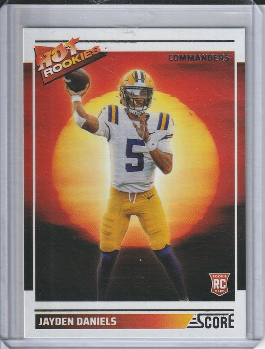 2024 Panini Score Football - Jayden Daniels 'Hot Rookies' RC Rookie