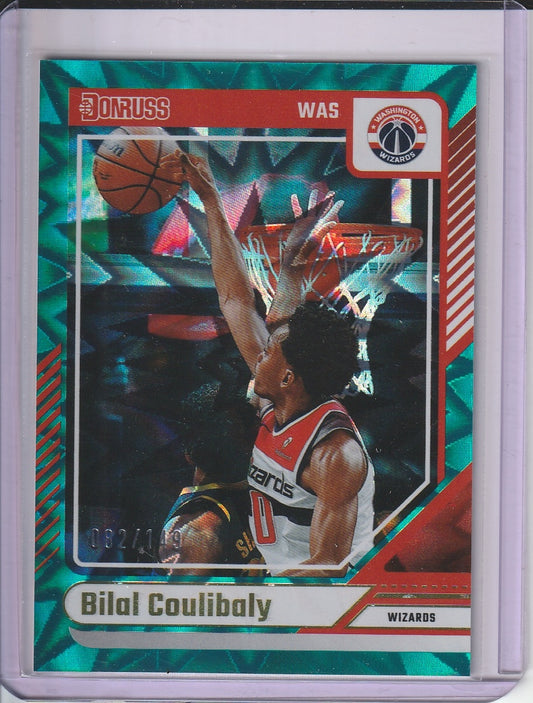 2024-25 Panini Donruss Basketball - Bilal Couliboly 'Teal Explosion' /149