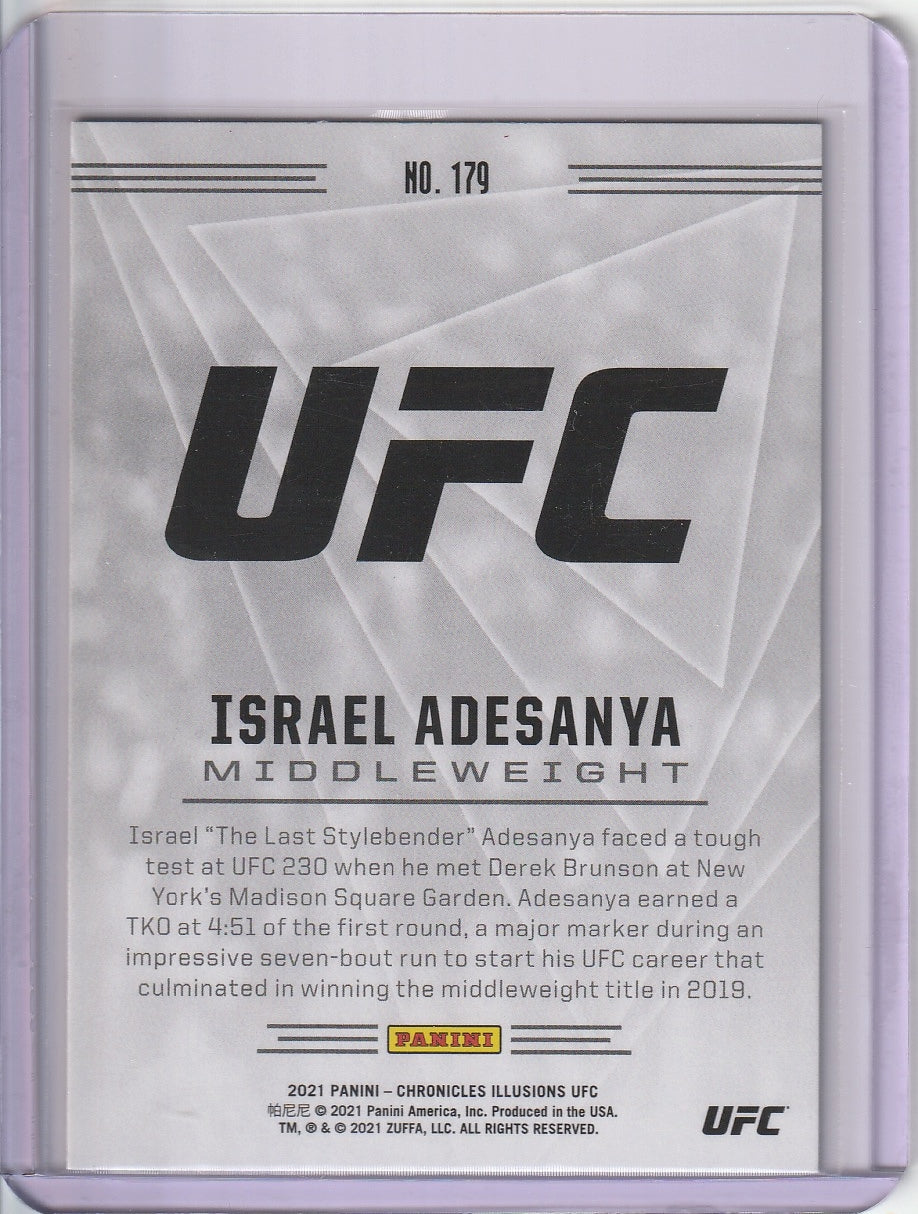 2021 Panini Chronicles Illusions UFC - Israel Adesanya