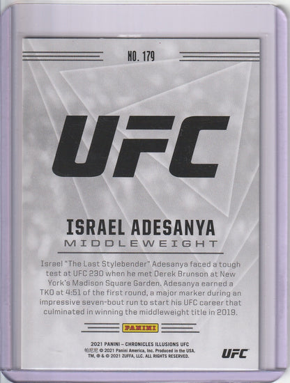 2021 Panini Chronicles Illusions UFC - Israel Adesanya