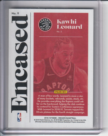 2018-19 Panini Encased Basketball - Kawhi Leonard /99