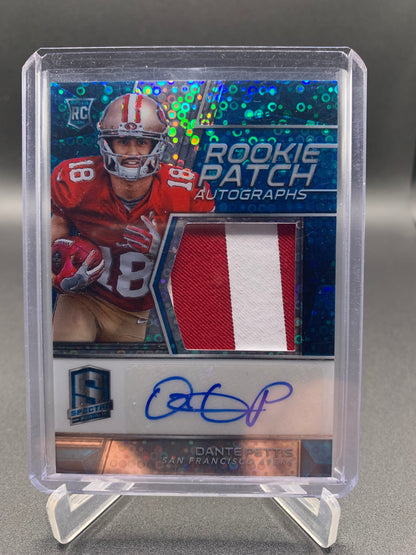 2018 Panini Spectra Football - Dante Pettis ‘Rookie Patch Autographs’ RC Rookie /75 *Player Worn*