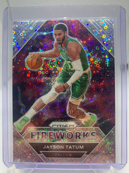 2020-21 Panini Prizm Badketball - Jayson Tatum ‘Fireworks’ Fast Break Disco Prizm