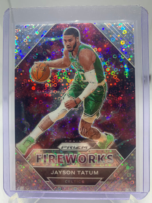 2020-21 Panini Prizm Badketball - Jayson Tatum ‘Fireworks’ Fast Break Disco Prizm