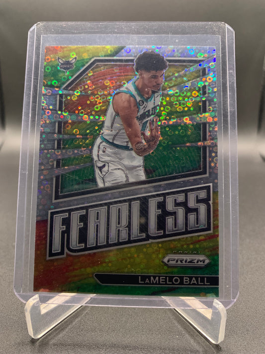 2022-23 Panini Prizm Basketball- LaMelo Ball ‘Fearless’ Fast Break Silver Prizm