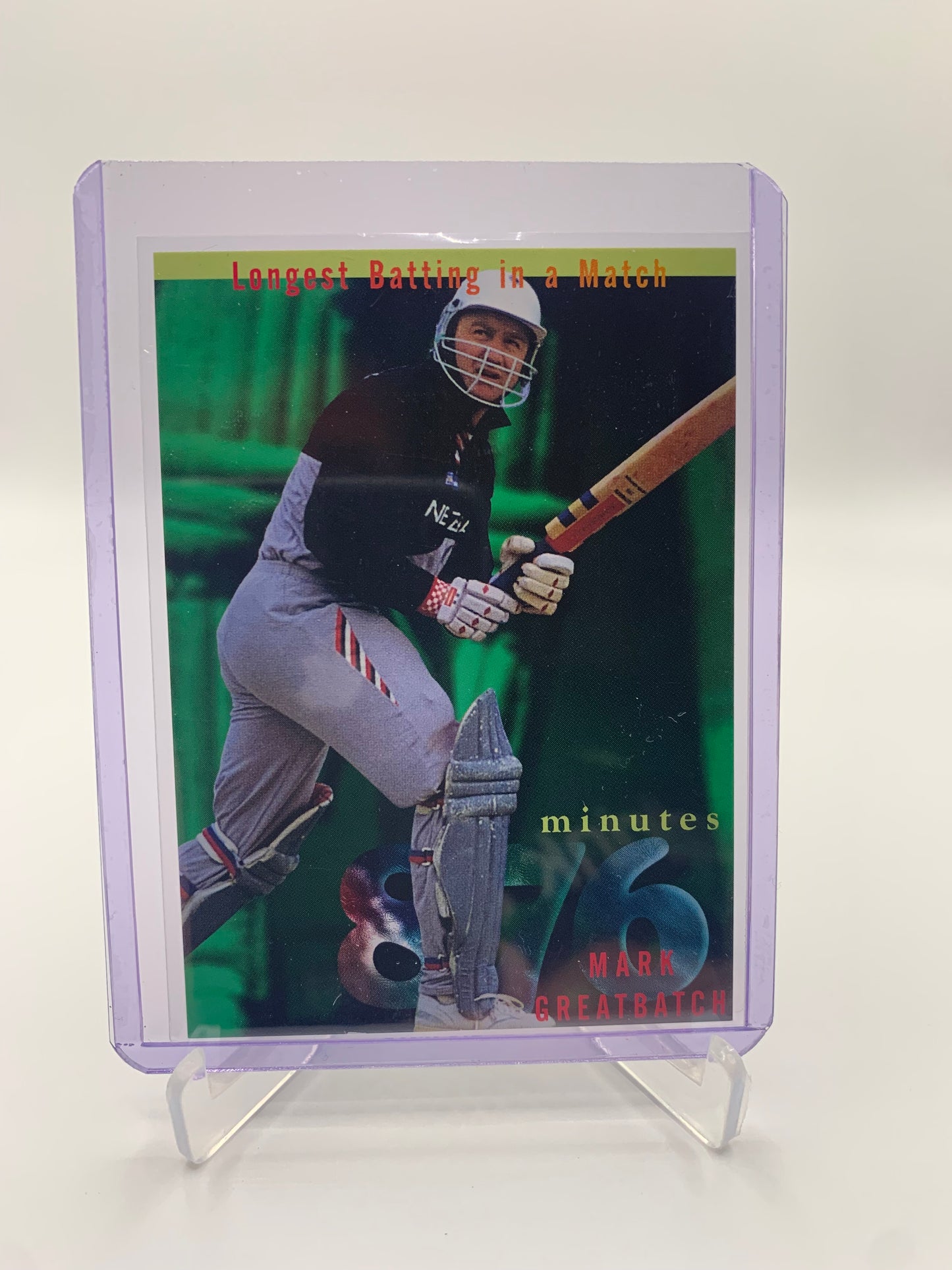 1996 High Velocity Cricket - Mark Greatbatch ‘Longest Batting in a Match’