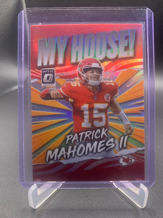 2021 Panini Donruss Optic Football - Patrick Mahomes II ‘My House’ Silver Prizm Holo