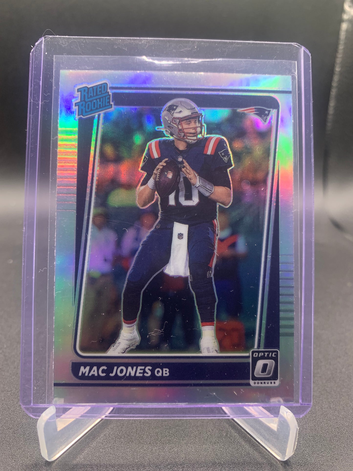 2021 Panini Donruss Optic Football - Mac Jones ‘Rated Rookie’ RC Silver Holo Prizm