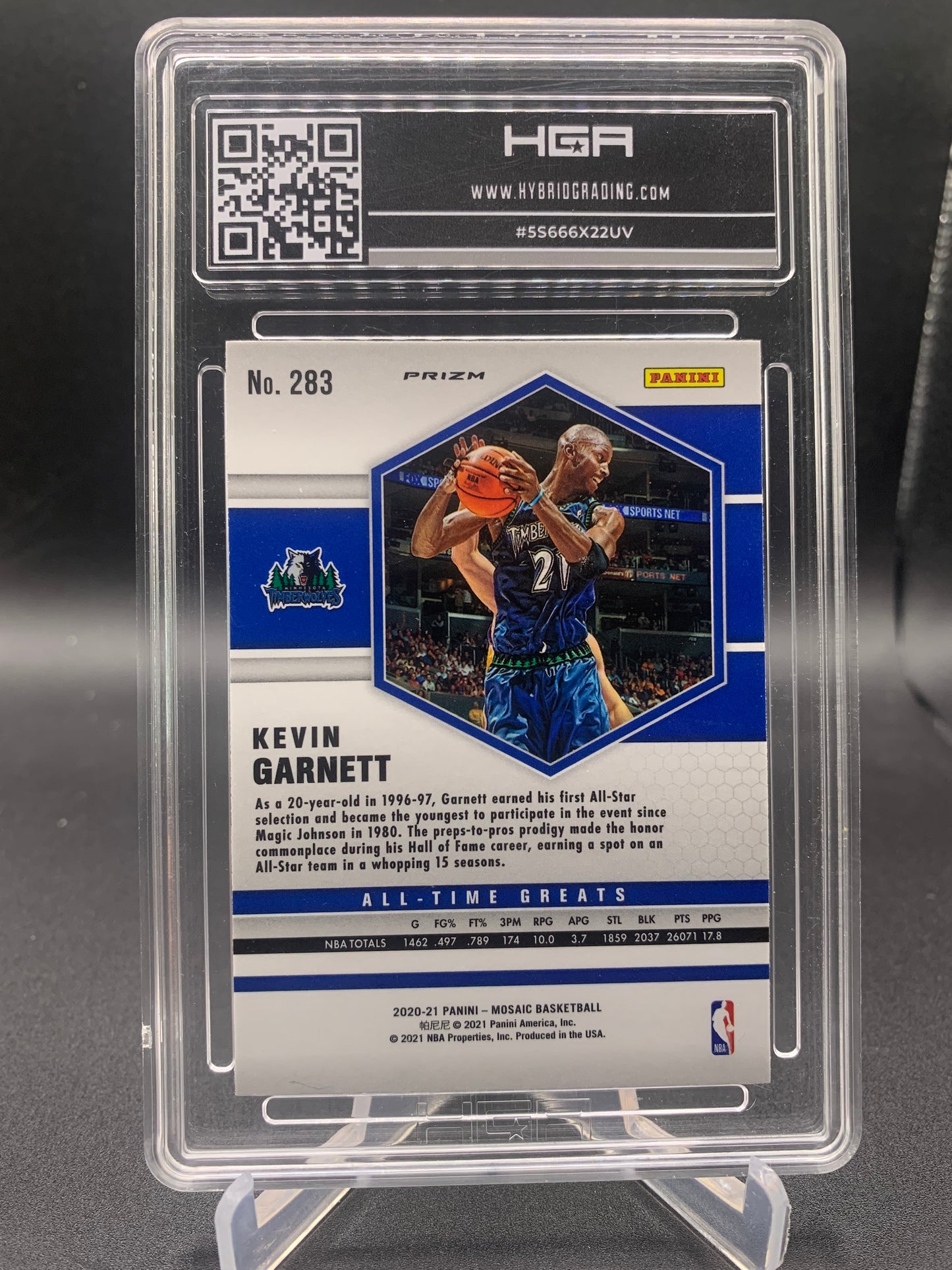 2020-21 Panini Mosaic Basketball - Kevin Garnett ‘All Time Greats’ Genesis SP, HGA 9.5