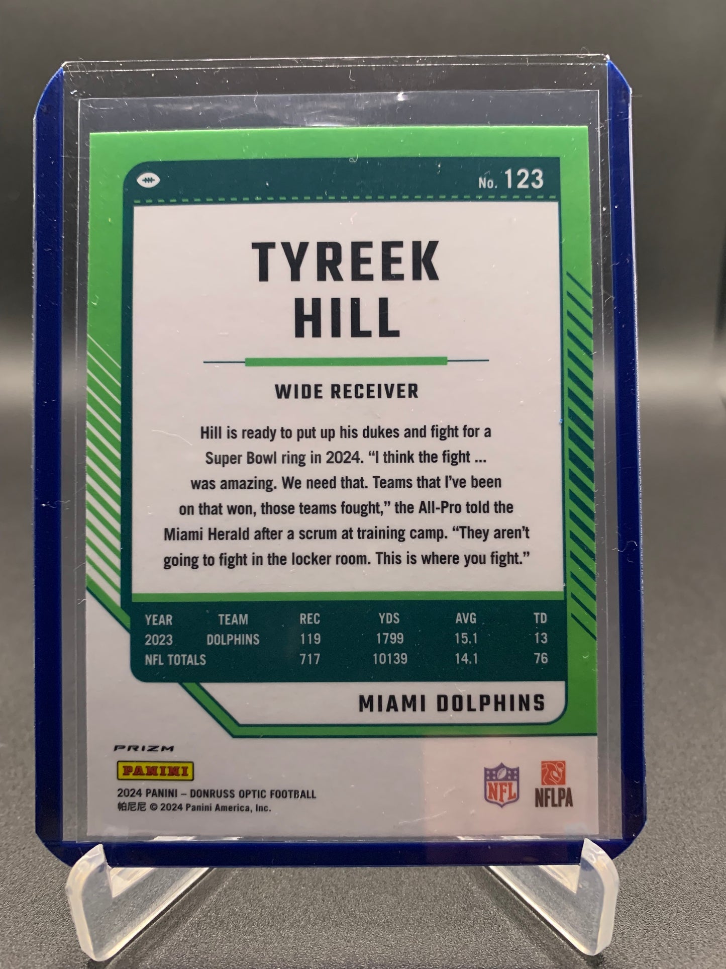 2024 Panini Donruss Optic Football - Tyreek Hill ‘Fire Emoji’