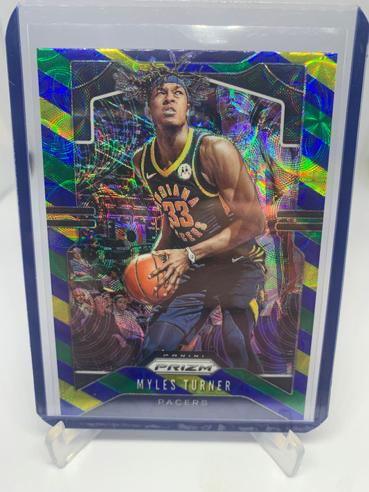 2019-20 Panini Prizm Choice Basketball - Myles Turner ‘Blue, Yellow, Green’ SP Prizm