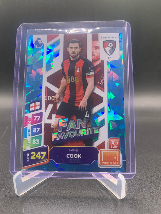 2025 Panini Adrenalin XL Soccer - Lewis Cook ‘Fan Favourite’ Blue Ice /50