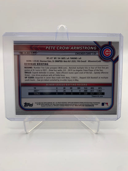 2022 Bowman Chrome Prospects - Pete Crow-Armstrong