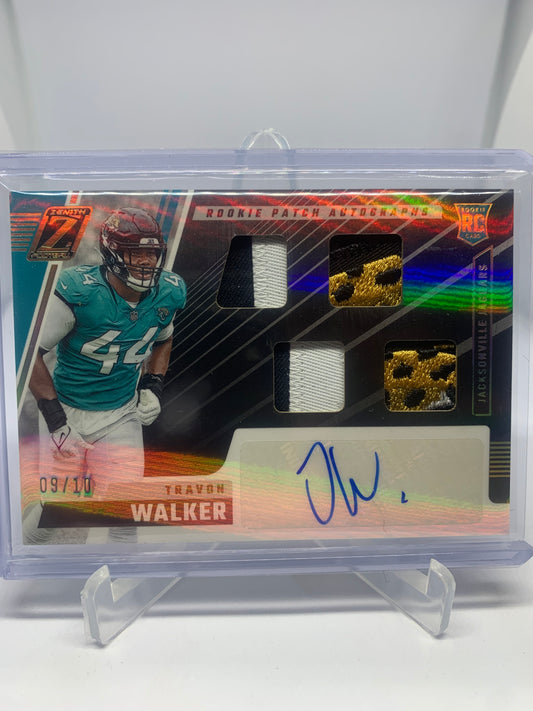 2022 Panini Zenith Football - Travon Walker ‘Rookie Patch Autographs’ RC Rookie /10