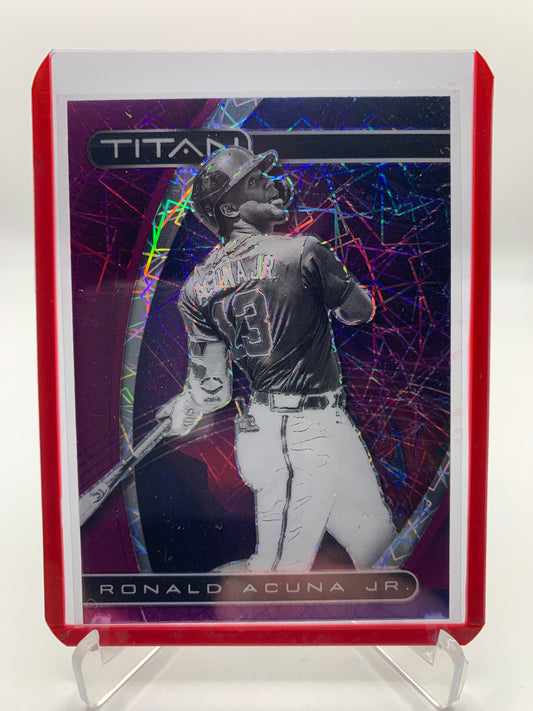 2021 Panini Chronicles Titan Baseball - Ronald Acuna Jr ‘Purple Velocity’
