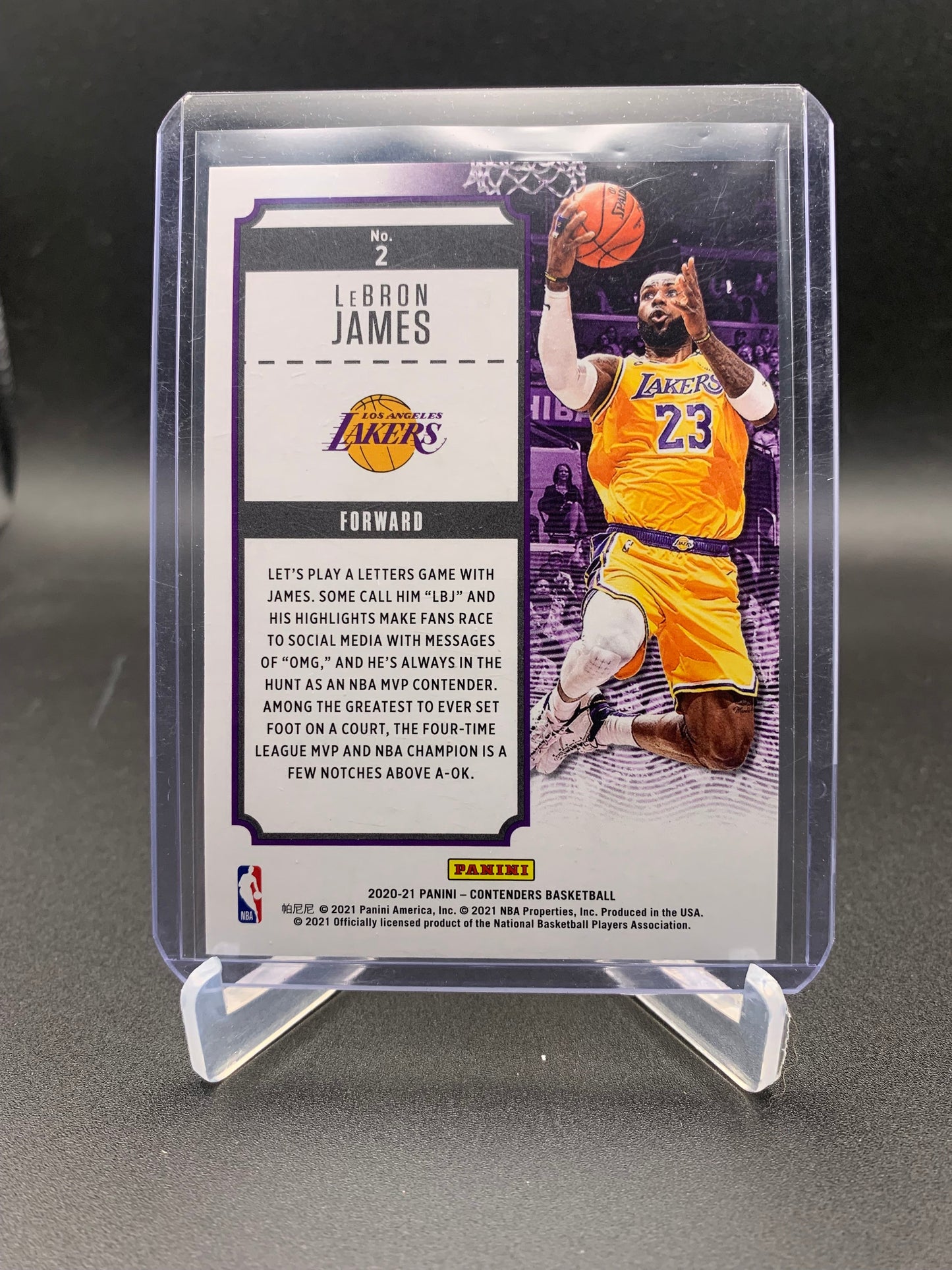 2020-21 Panini Contenders Basketball - LeBron James ‘MVP Contenders’