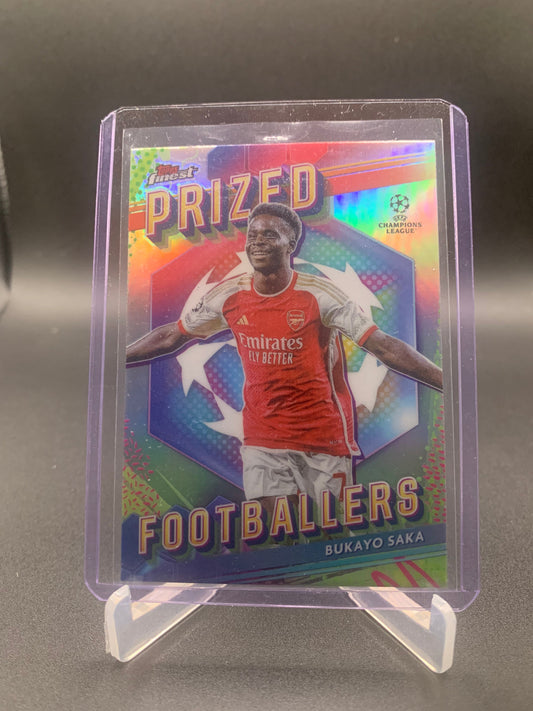 2024 Topps Finest UEFA - Bukayo Saka ‘Prized Footballers’