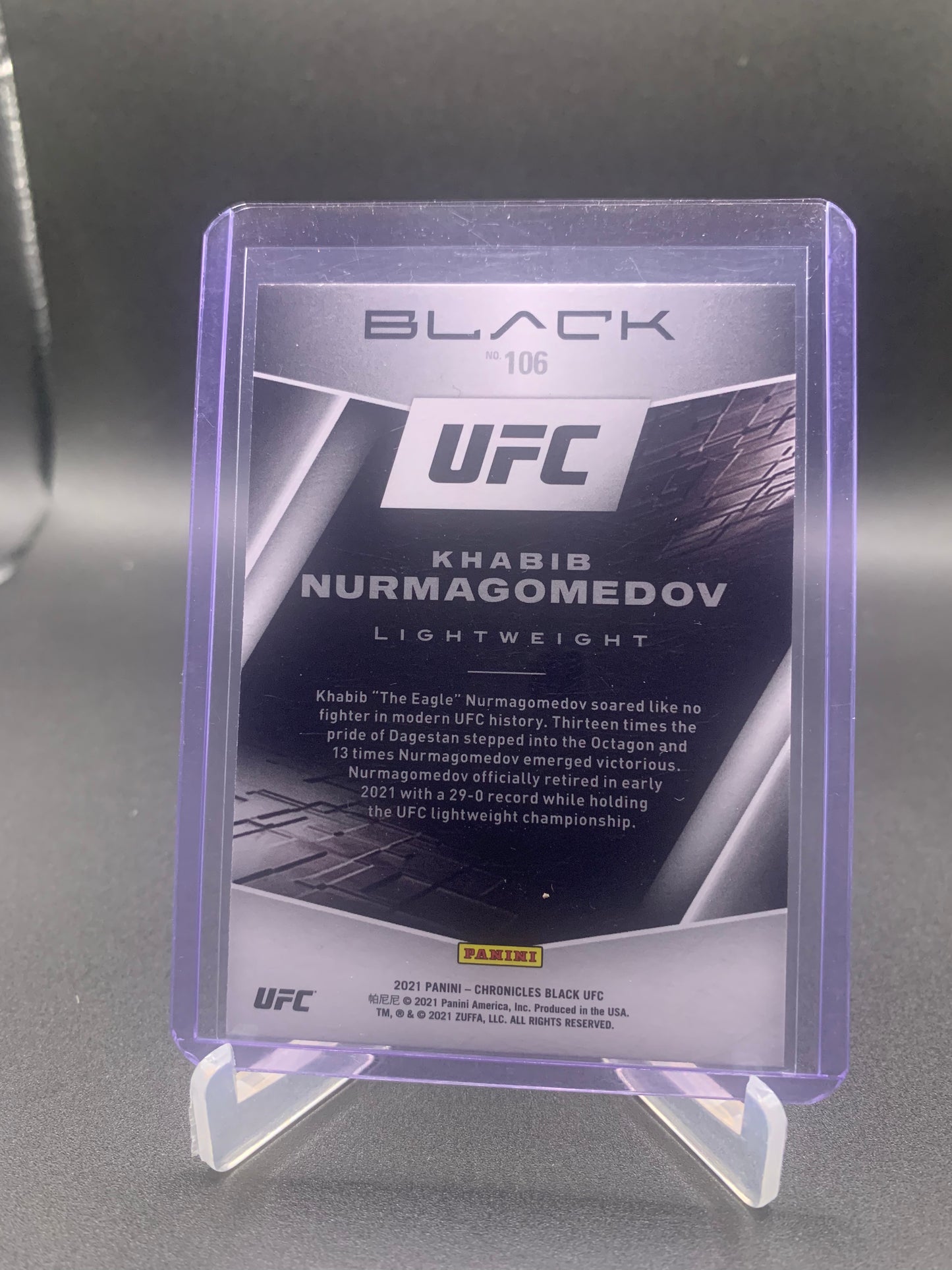 2021 Panini Chronicles Black UFC - Khabib Nurmagomedov ‘Pink’
