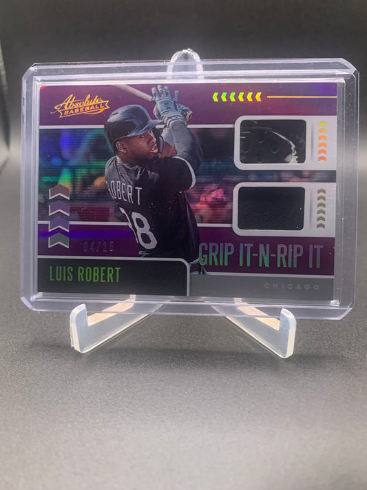 2020 Panini Absolute Baseball - Luis Robert ‘Grip It n Rip It’ Patch /25