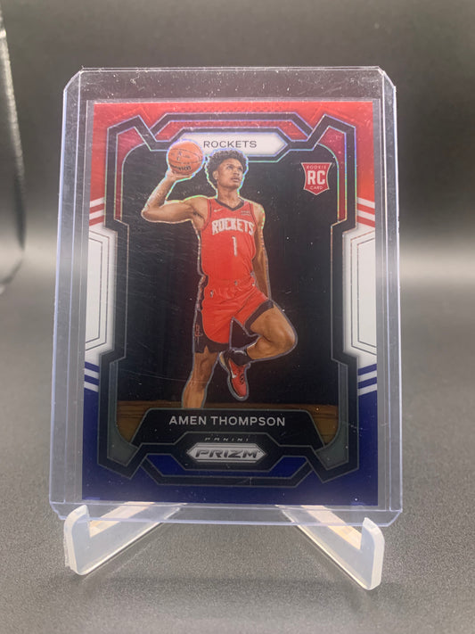 2023-24 Panini Prizm Basketball - Amen Thompson ‘Red, White, Blue’ RC Rookie