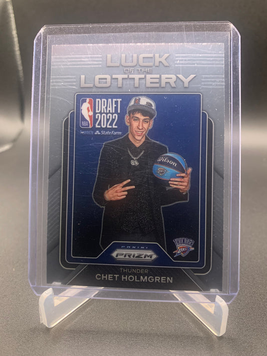 2022-23 Panini Prizm Basketball- Chet Holmgren ‘Luck of the Lottery’ RC Rookie