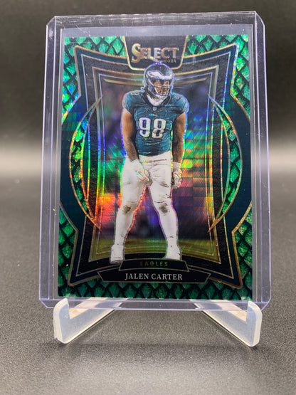 2024 Panini Select Football - Jalen Carter ‘Dragon Scale’ /81