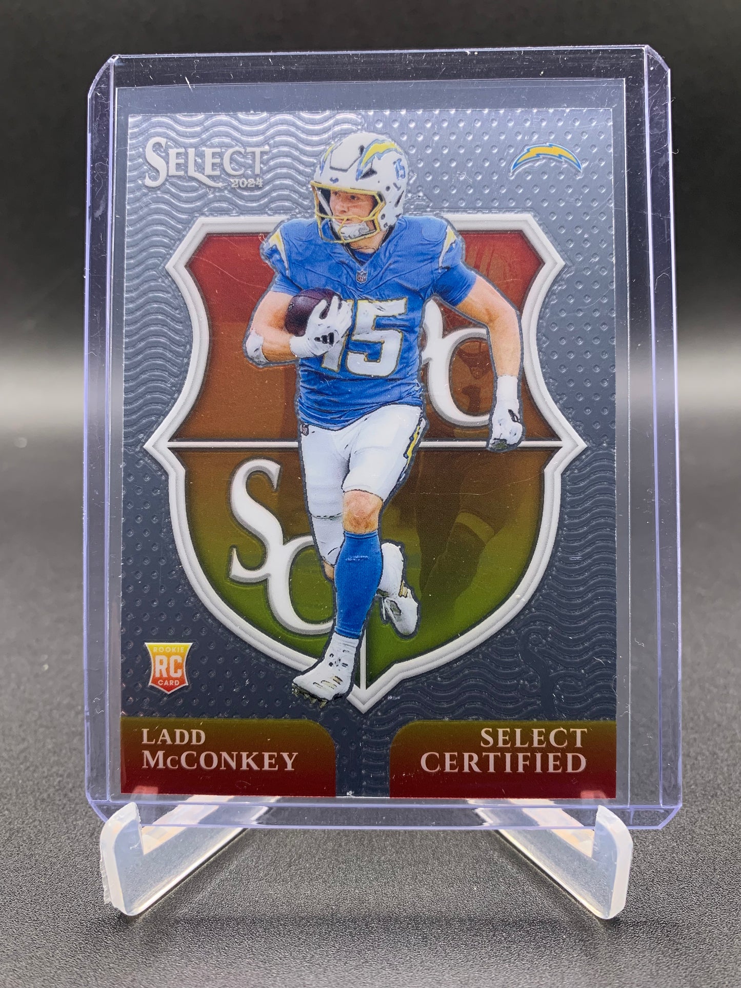 2024 Panini Select Football - Ladd McConkey ‘Select Certified’ RC Rookie