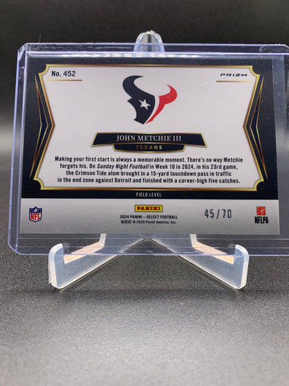 2024 Panini Select Football - John Metchie III ‘Dragon Scale’ Field Level /70