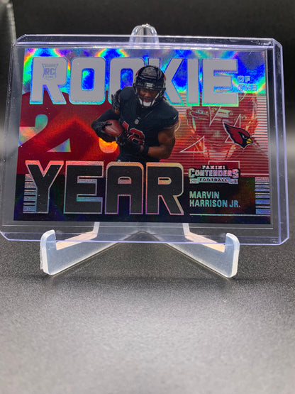 2024 Panini Contenders Football - Marvin Harrison Jr ‘Rookie of the Year’ Diamond Holo RC