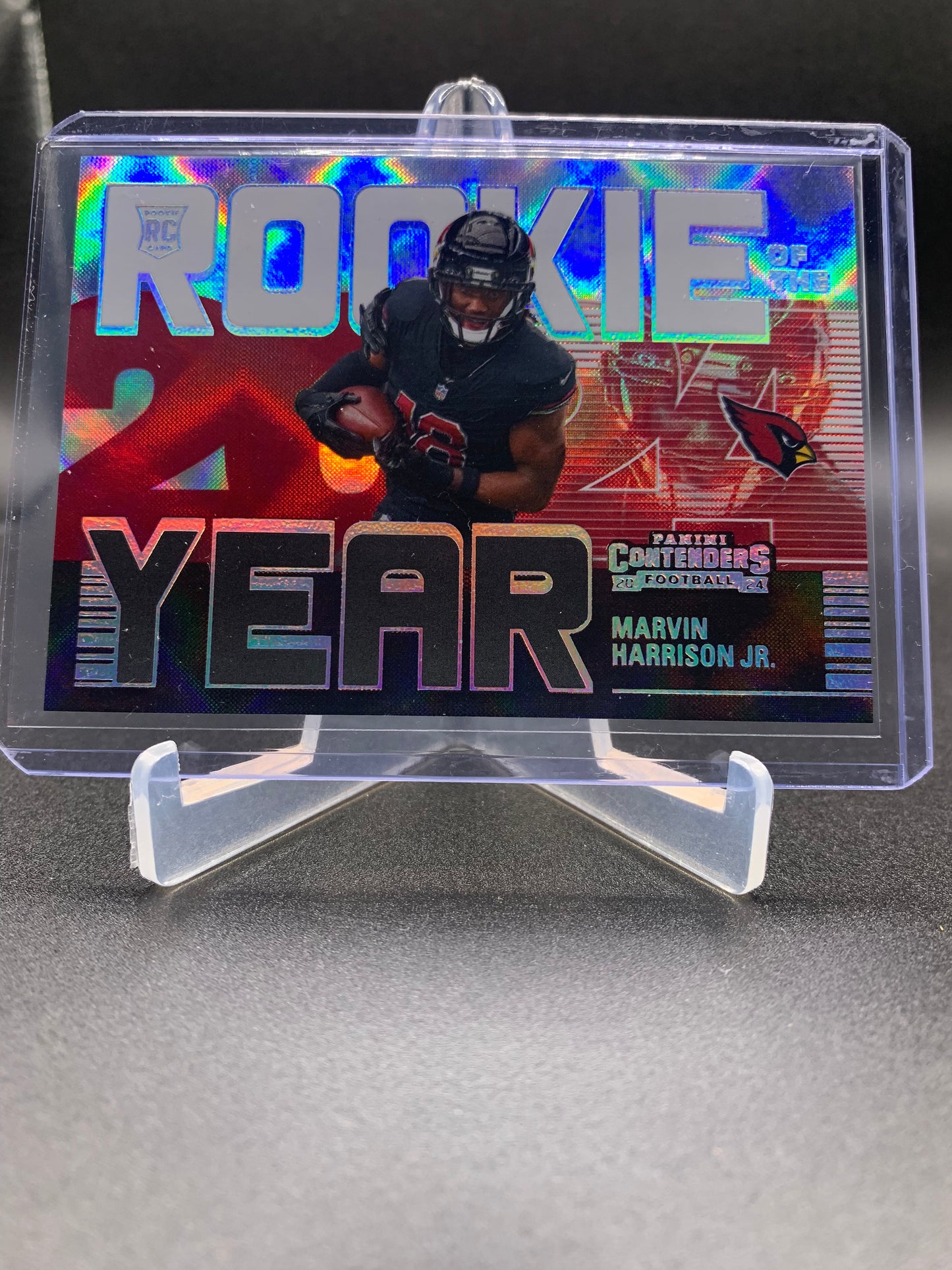 2024 Panini Contenders Football - Marvin Harrison Jr ‘Rookie of the Year’ Diamond Holo RC