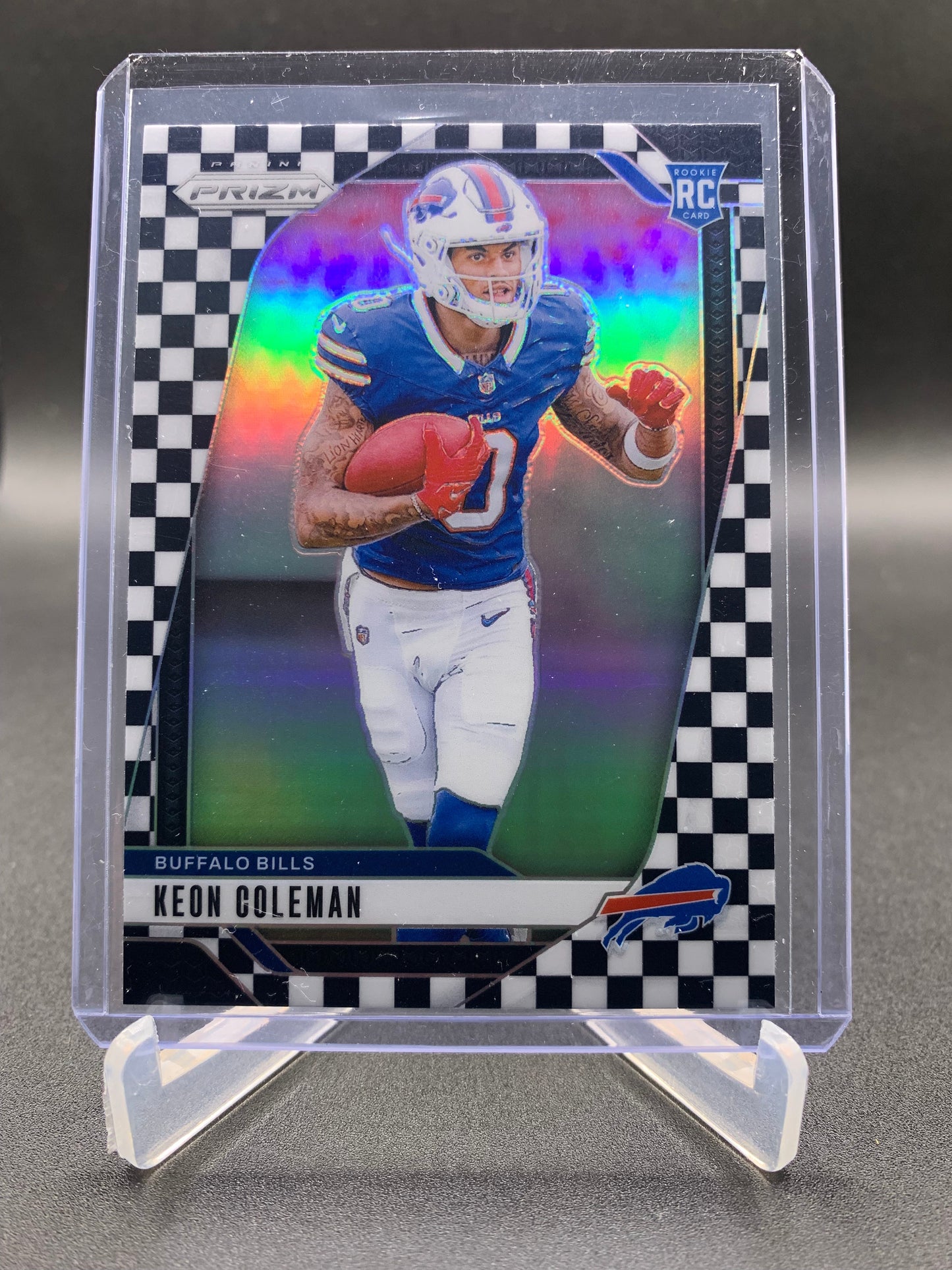 2024 Panini Prizm Football - Keon Coleman ‘Black and White Checkboard’ RC Rookie