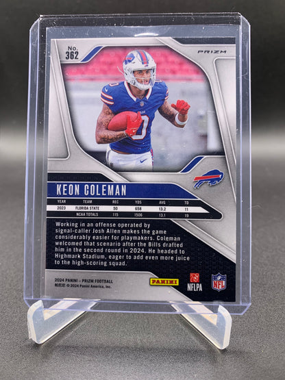 2024 Panini Prizm Football - Keon Coleman ‘Black and White Checkboard’ RC Rookie