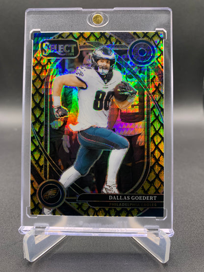 2024 Panini Select Football - Dallas Goedert ‘Dragon Scale’ Gold /10