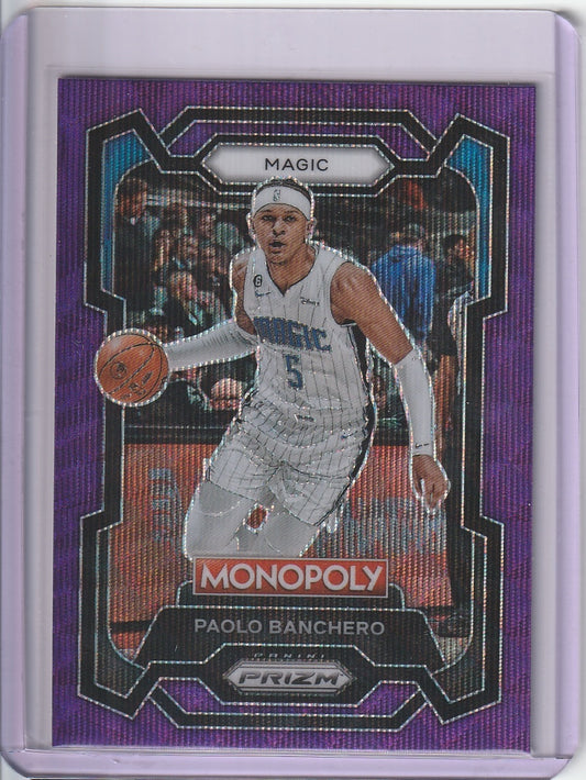 2023-24 Panini Prizm Basketball - Paolo Banchero 'Monopoly' Purple
