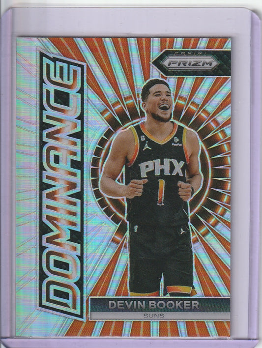 2023-24 Panini Prizm Basketball - Devin Booker 'Dominance' Silver Holo