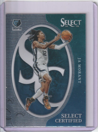 2023-24 Panini Select Basketball - Ja Morant 'Select Certified'