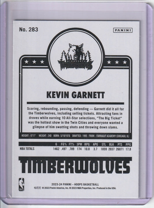 .2023-24 Panini Hoops Basketball - Kevin Garnett 'Teal Explosion'