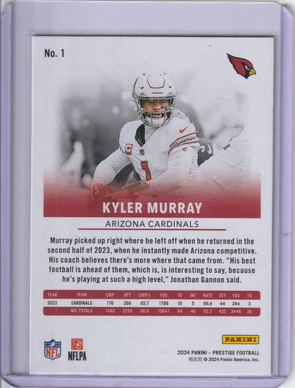 2024 Panini Prestige Football - Kyler Murray 'Xtra Points'