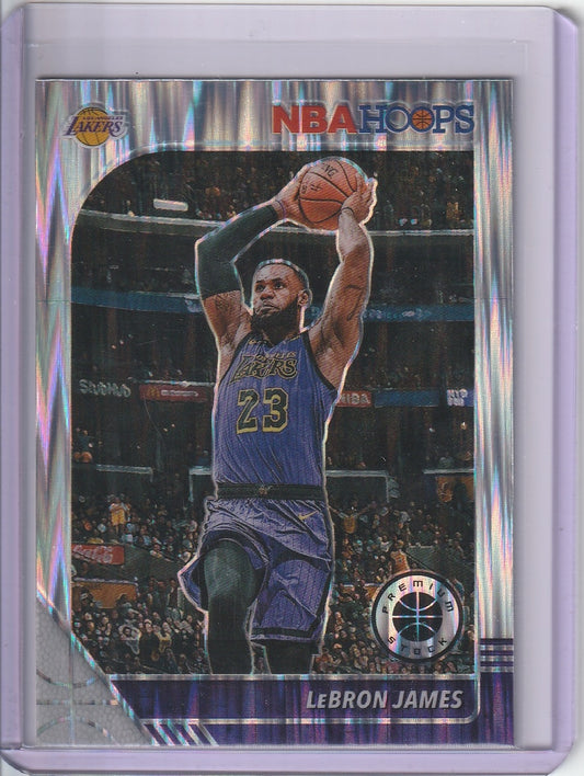 2019-20 Panini Premium Stock Basketball - LeBron James 'Flash' Holo