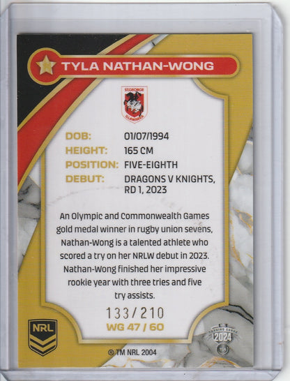 2024 NRL Traders - Tyla Nathan-Wong 'NRLW Gold' /210